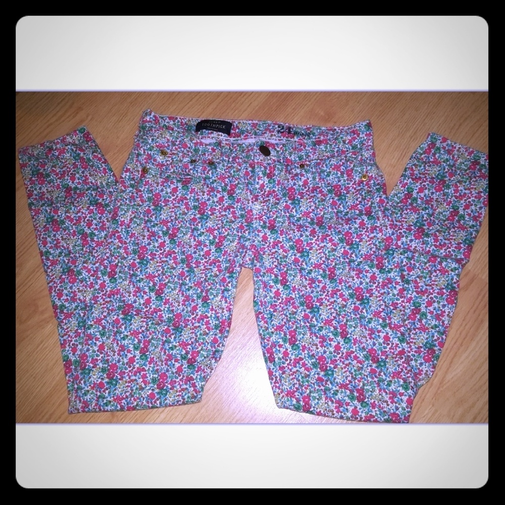 J. Crew Toothpick Ankle Jeans Size 24